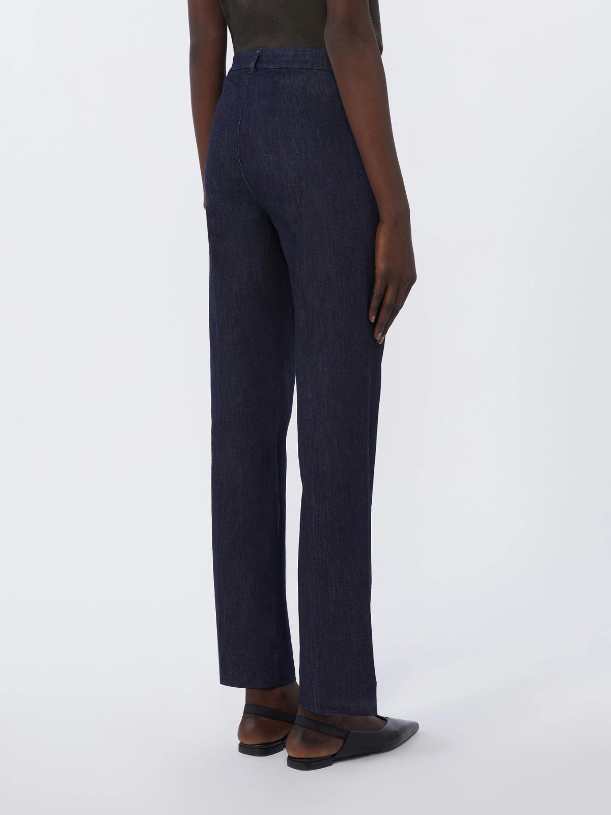 'S MAX MARA PANTALONE DIANA DENIM BLU