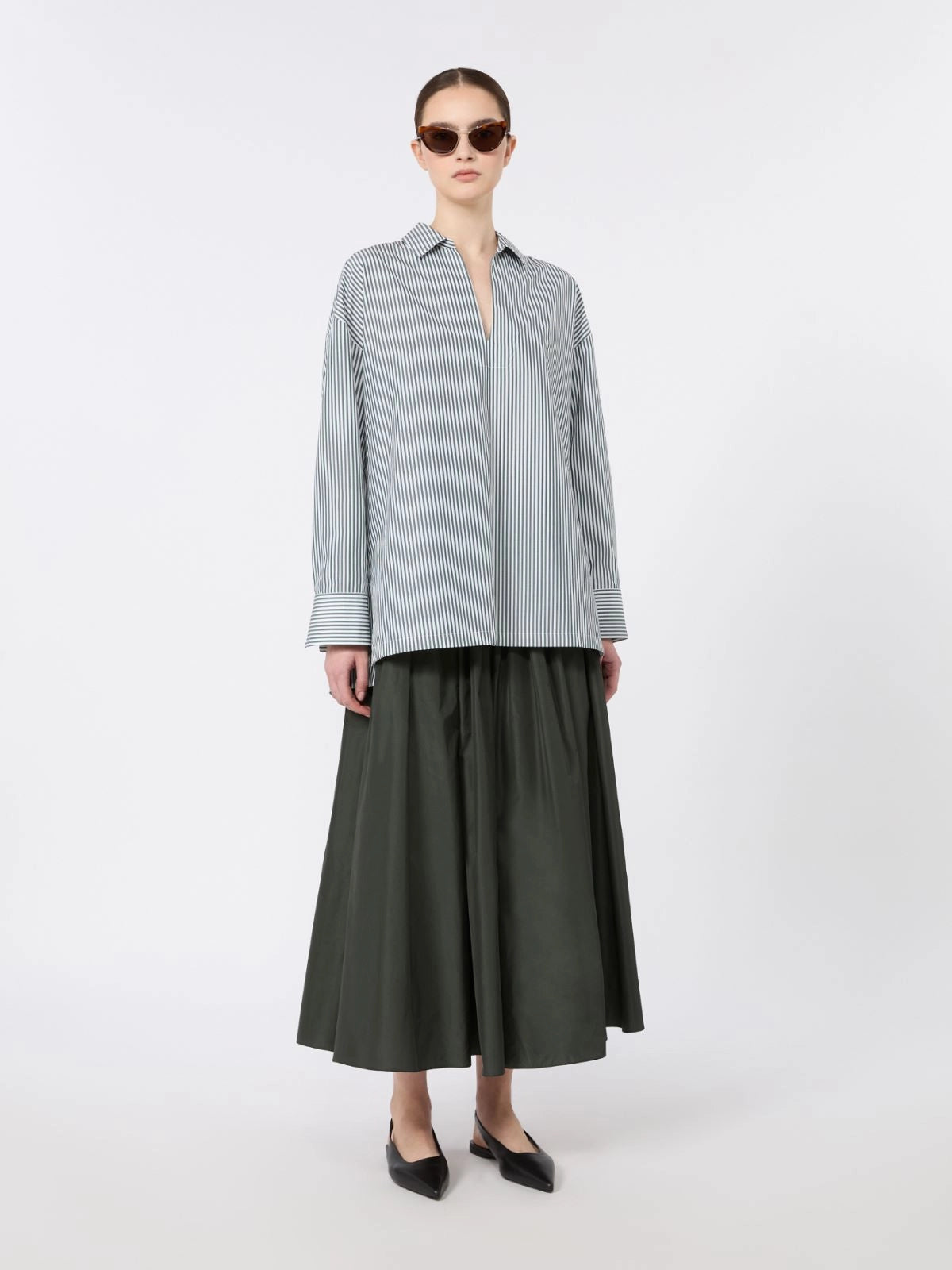 'S MAX MARA CAMICIA CRISTEL RIGA PICCOLA