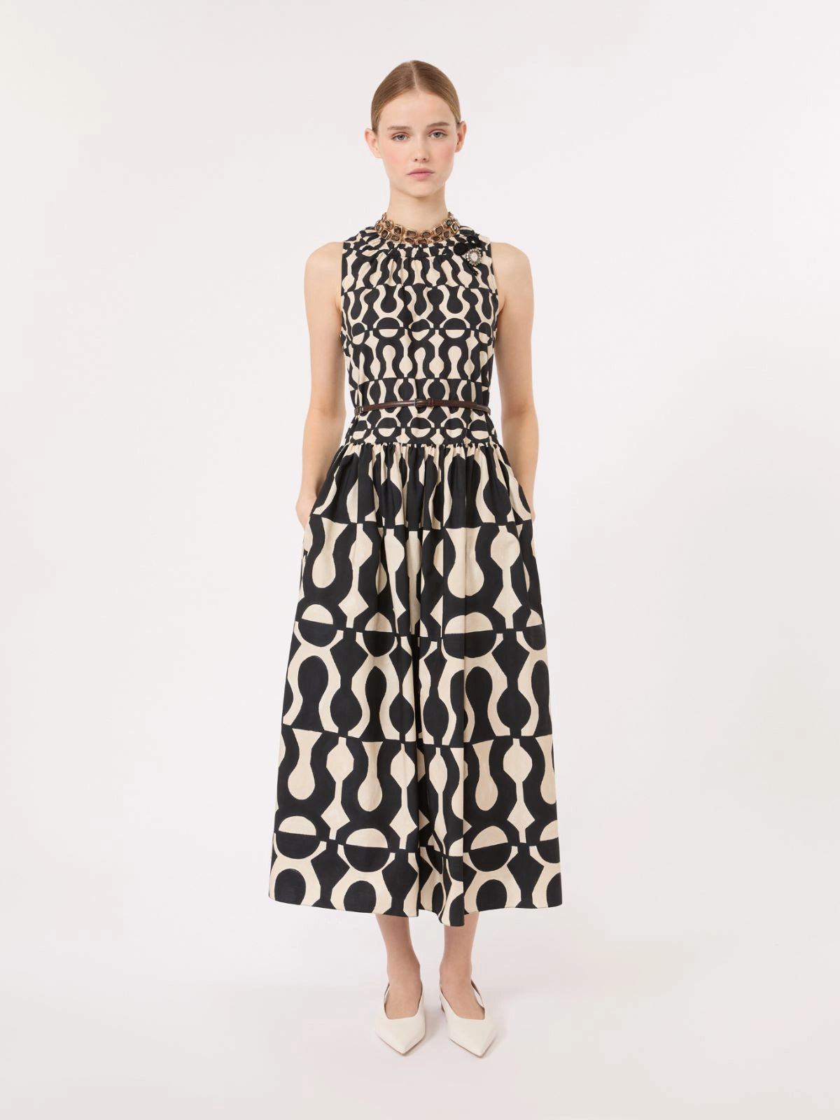 'S MAX MARA TIMELESS ABITO SALATO DIS. MEZZELUNE
