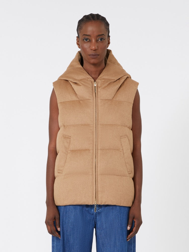 MAX MARA THE CUBE GILET DELFY CAMMELLO