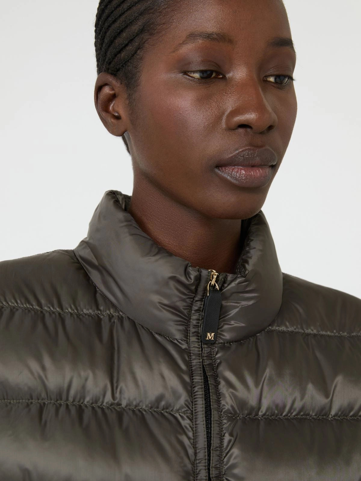 MAX MARA THE CUBE GILET FAVILLA VERDE