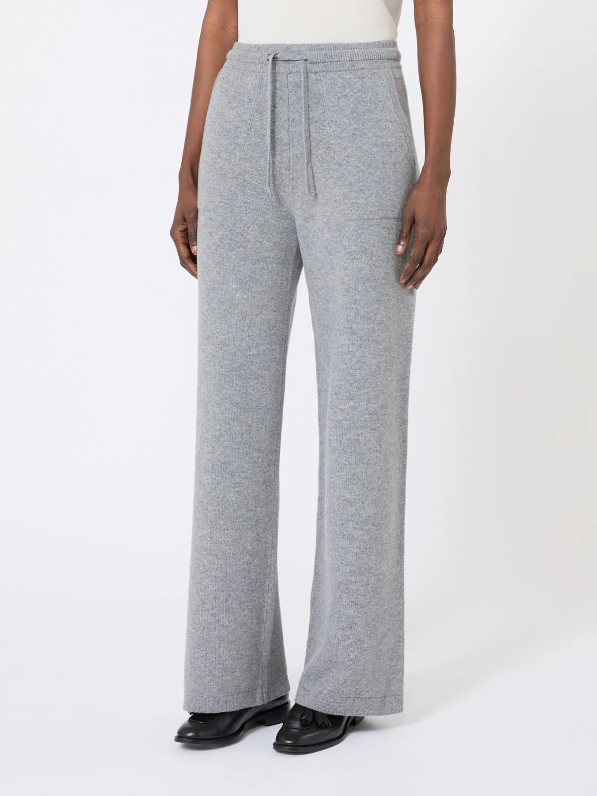'S MAX MARA PANTALONE MAGLIA PIETRA GREY