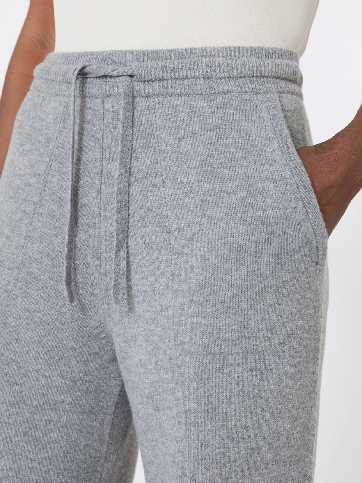 'S MAX MARA PANTALONE MAGLIA PIETRA GREY