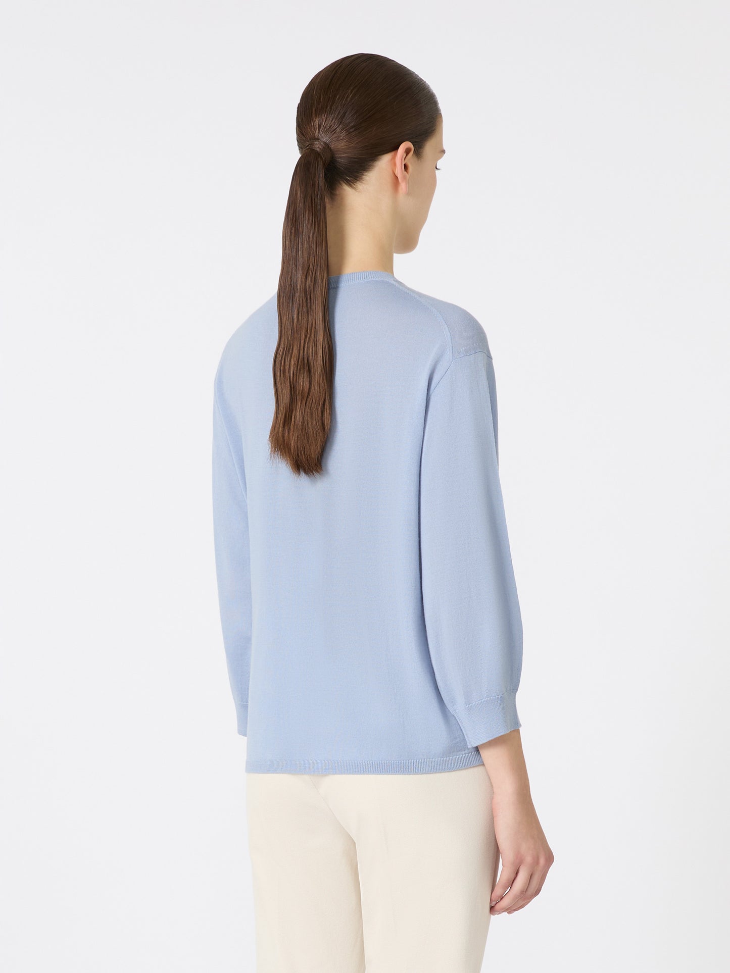 'S MAX MARA MAGLIA AMICO AZZURRO