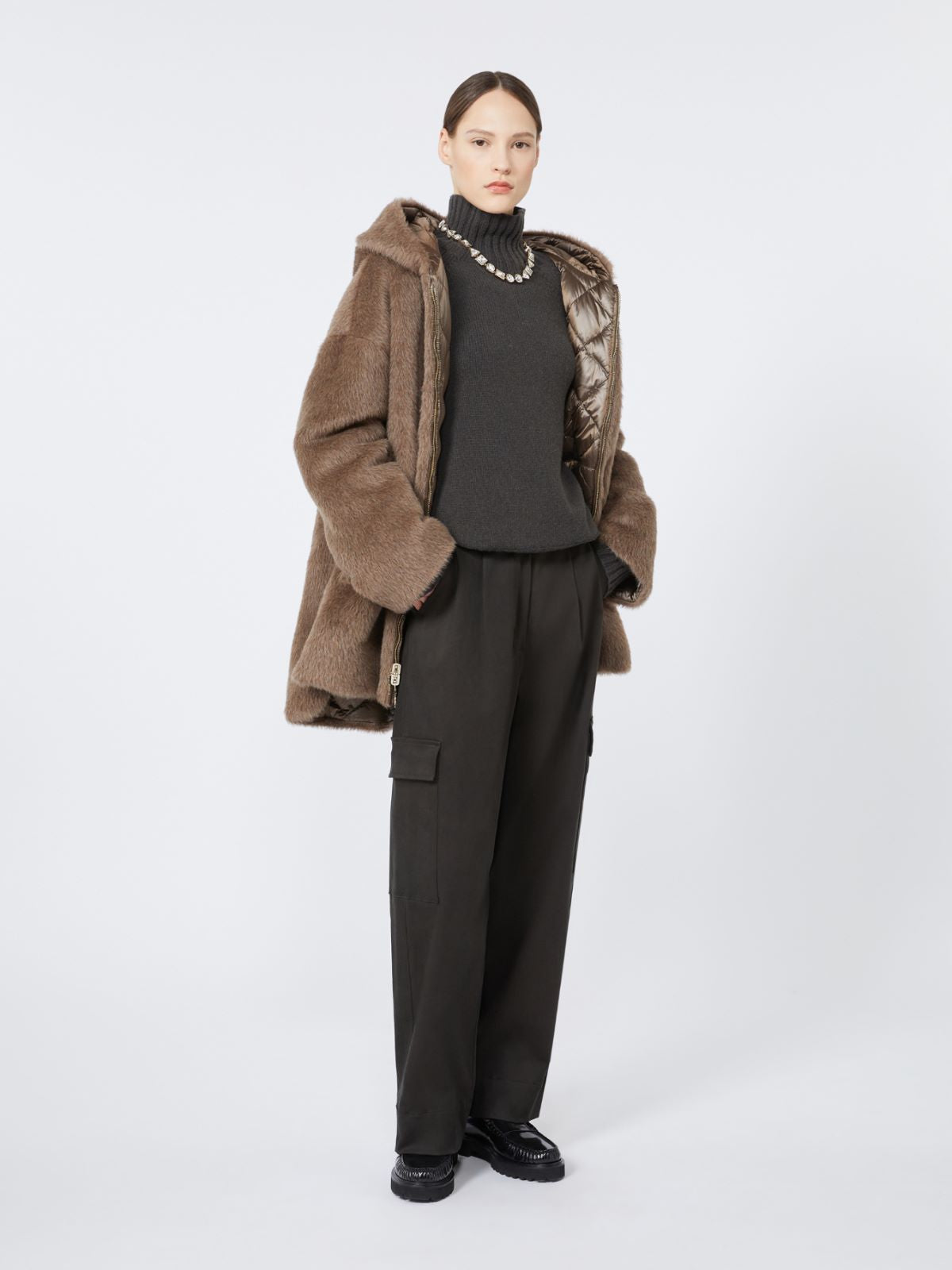 'S MAX MARA MAGLIONE MANTOVA VERDE BOREALE