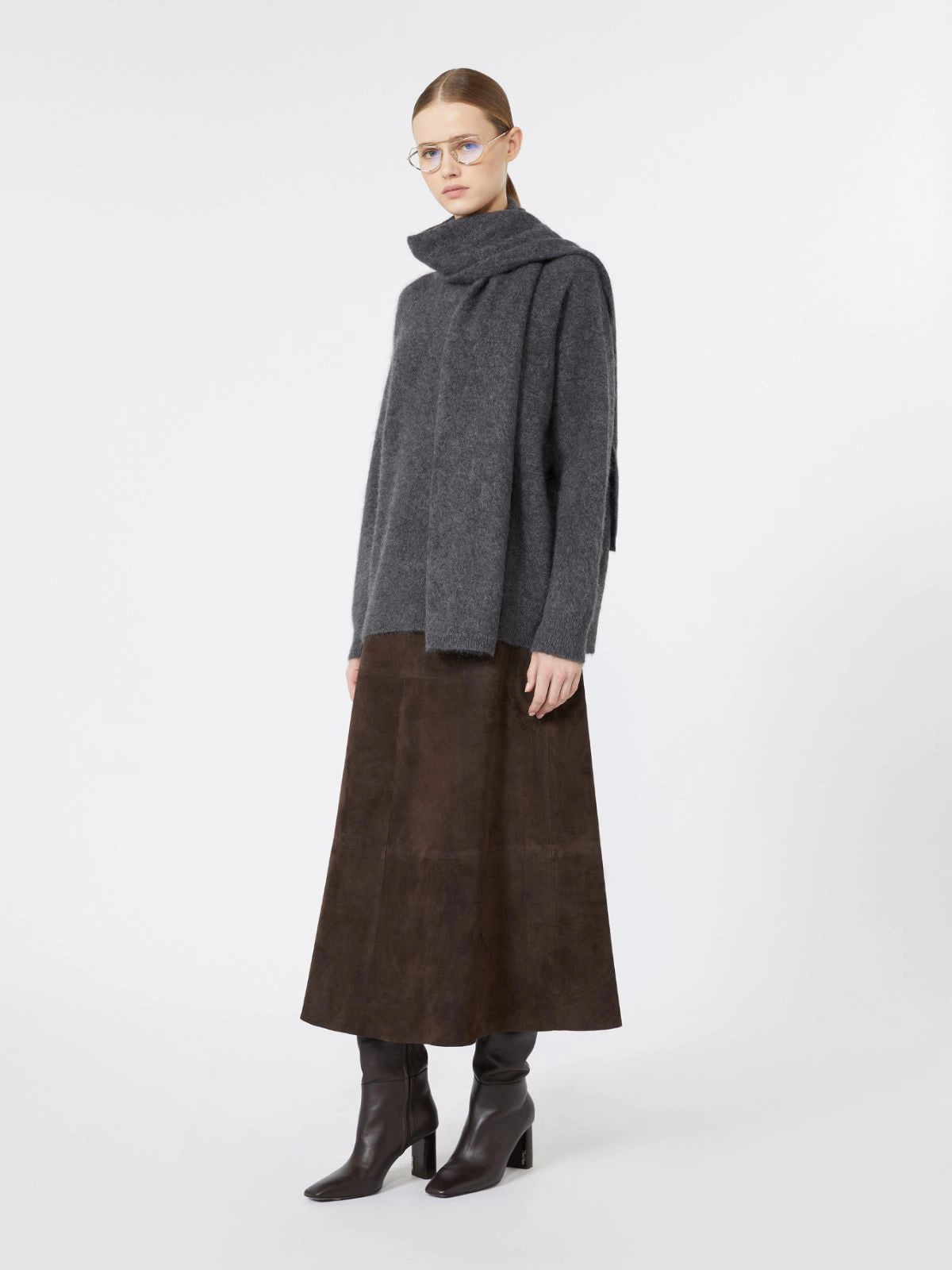'S MAX MARA GONNA FIORIRE BROWN
