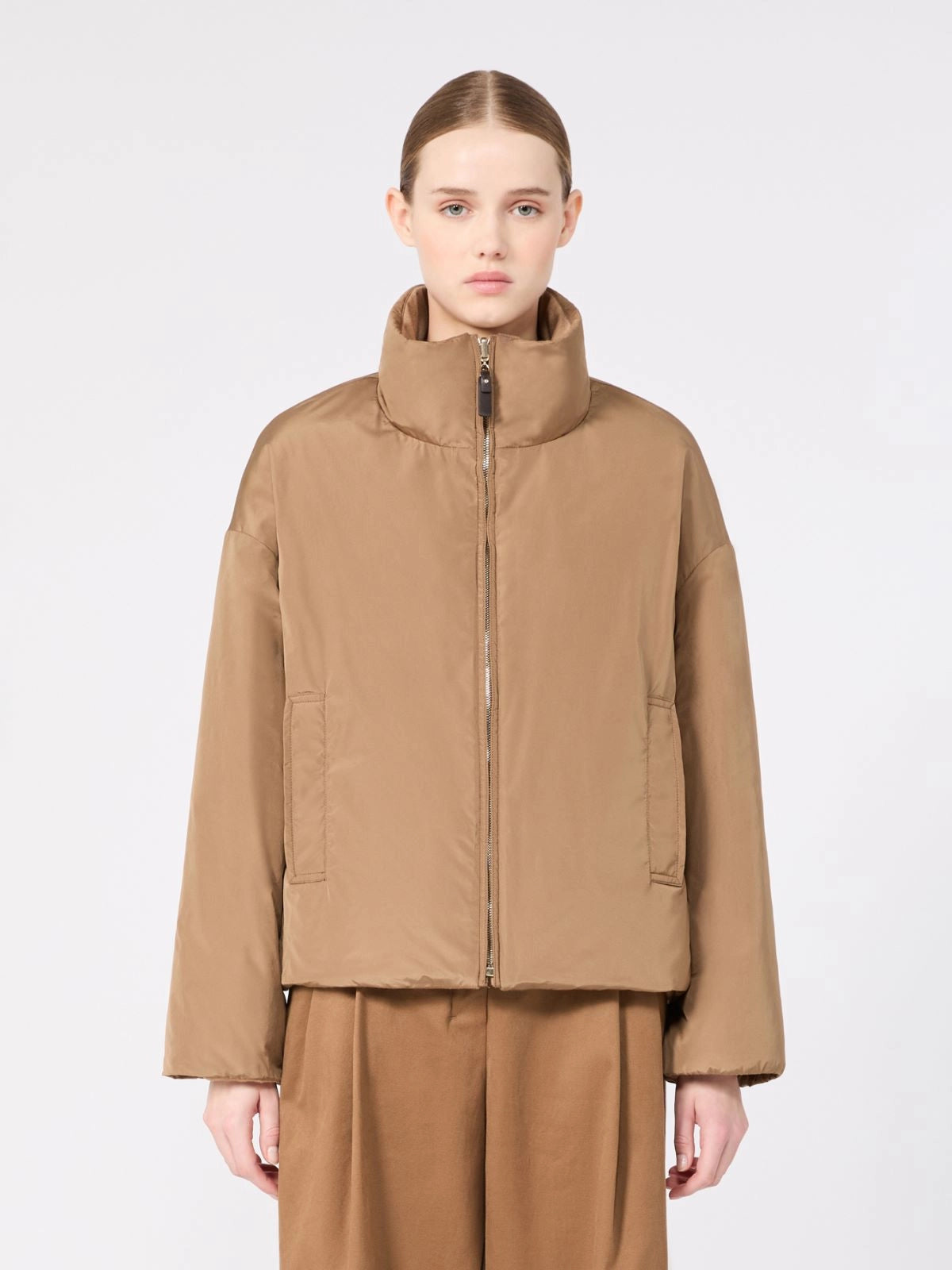 MAX MARA THE CUBE MORA  PIUMINO MORA CAMMELLO