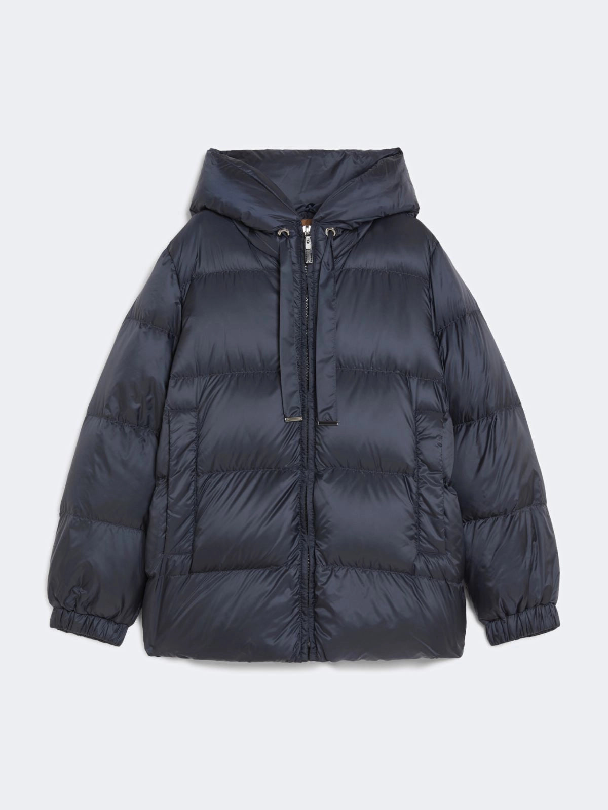 MAX MARA THE CUBE PIUMINO SEIA DARK BLUE