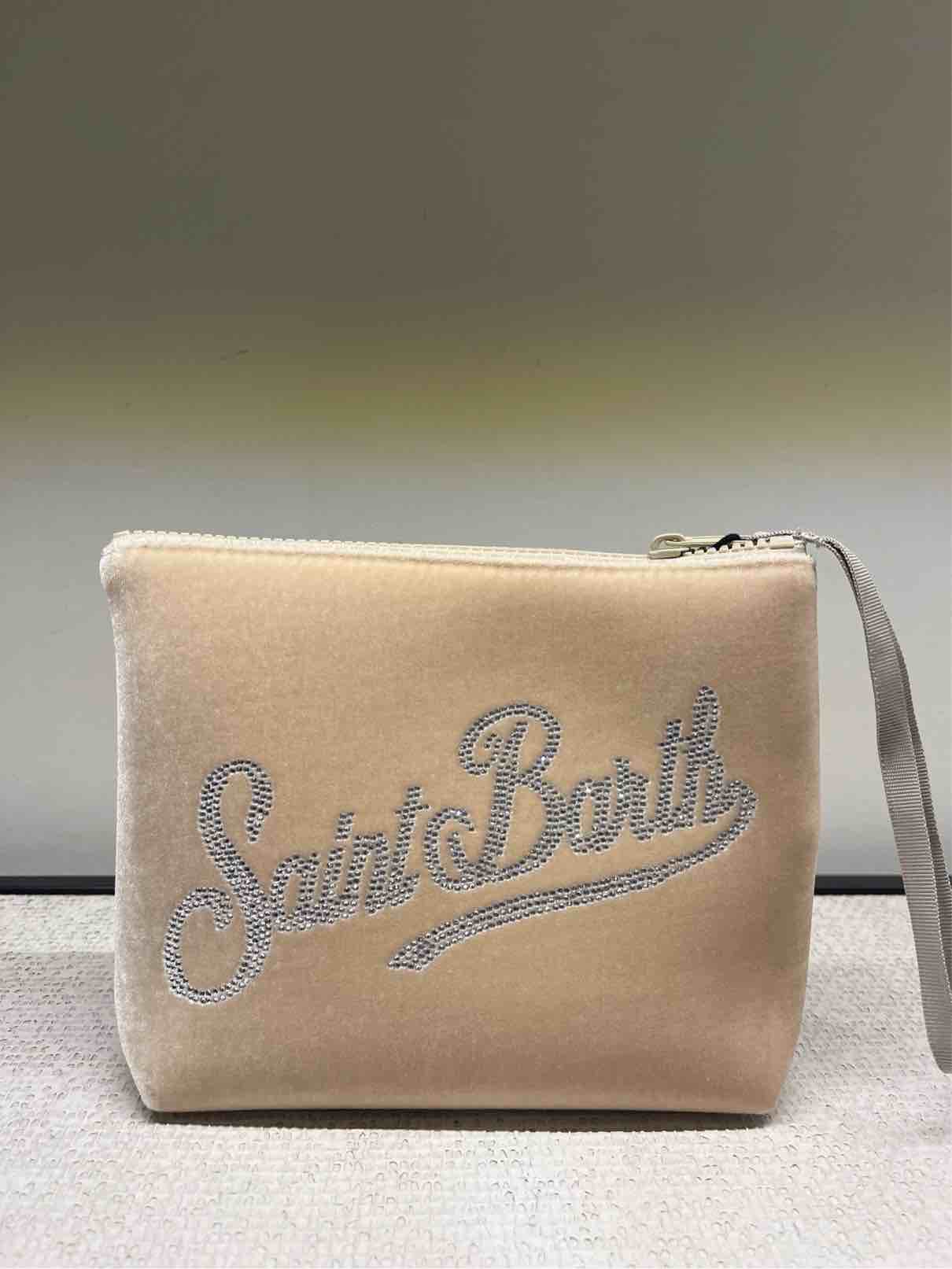ALINE VELVET BEIGE STRASS