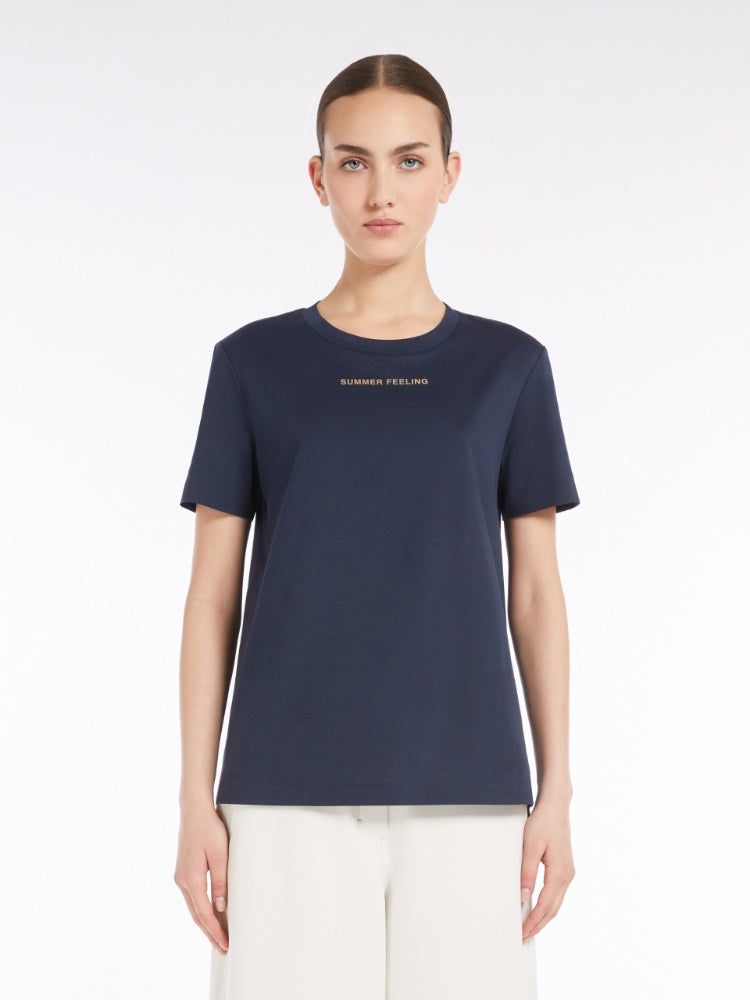 'S MAX MARA T SHIRT LUSSO BLU