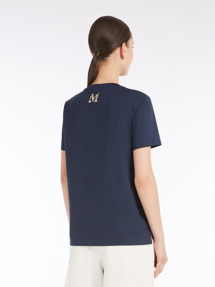 'S MAX MARA T SHIRT LUSSO BLU
