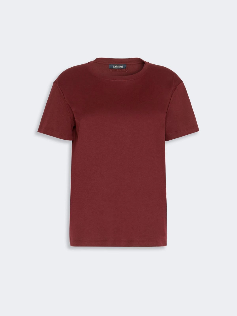 'S MAX MARA T-SHIRT SEGALE BORDEAUX