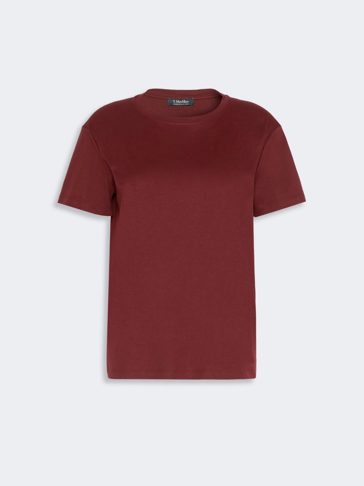 'S MAX MARA T-SHIRT SEGALE BORDEAUX
