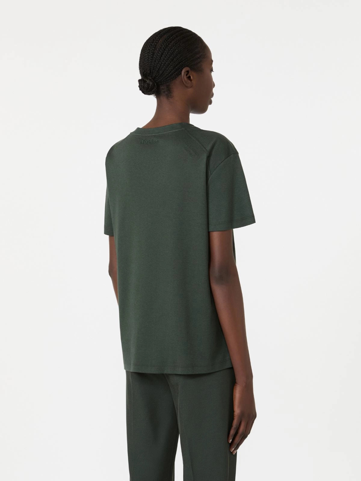 'S MAX MARA T-SHIRT SEGALE VERDE