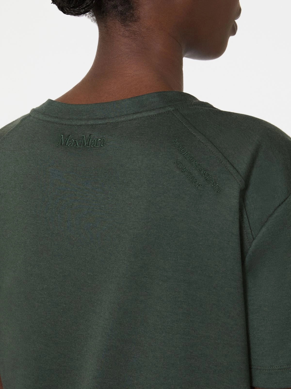 'S MAX MARA T-SHIRT SEGALE VERDE