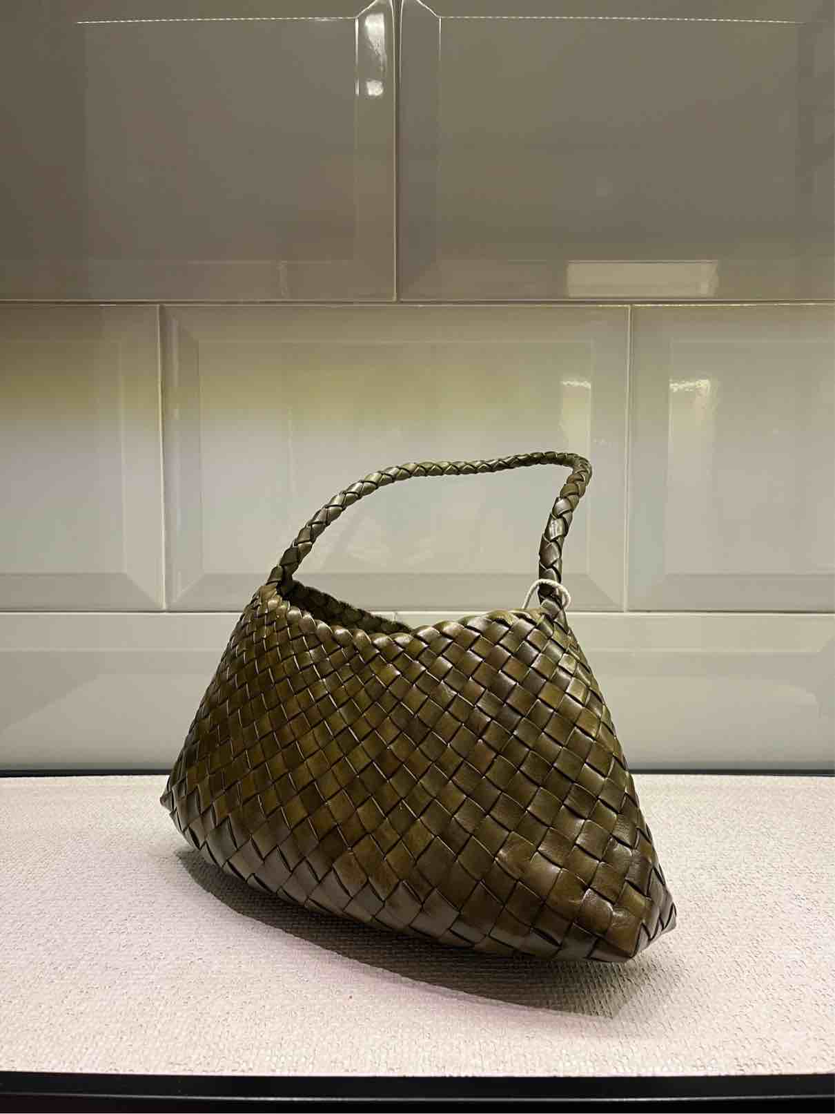 DRAGON DIFFUSION BORSA ROSANNA MINI S.CROCE KHAKI