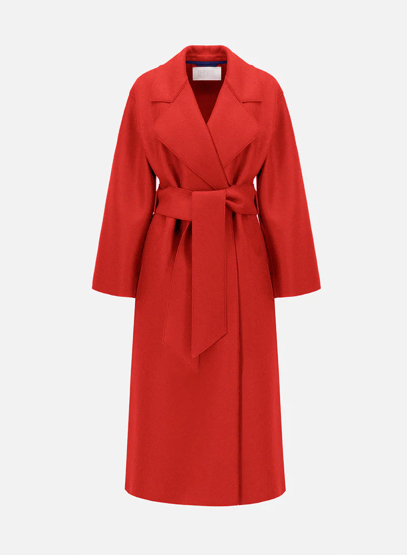 HARRIS WHARF LONDON CAPPOTTO ROSSO