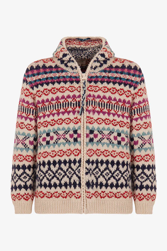FRANTIC CARDIGAN ZIP JACQUARD