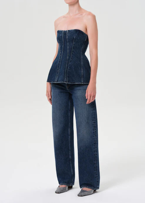 AGOLDE TOP LARA DENIM