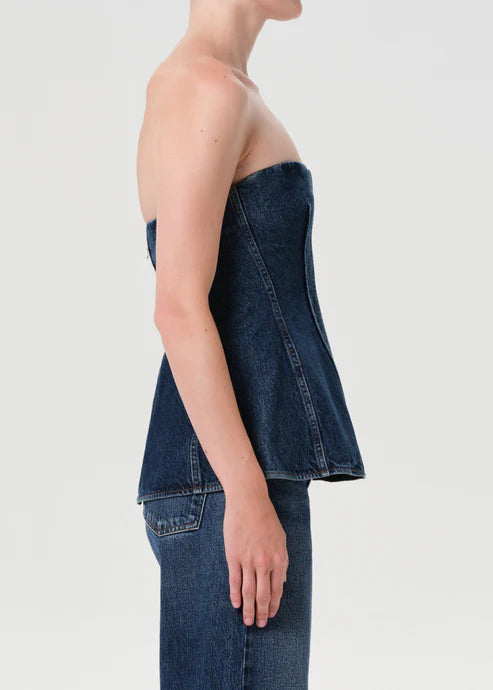 AGOLDE TOP LARA DENIM