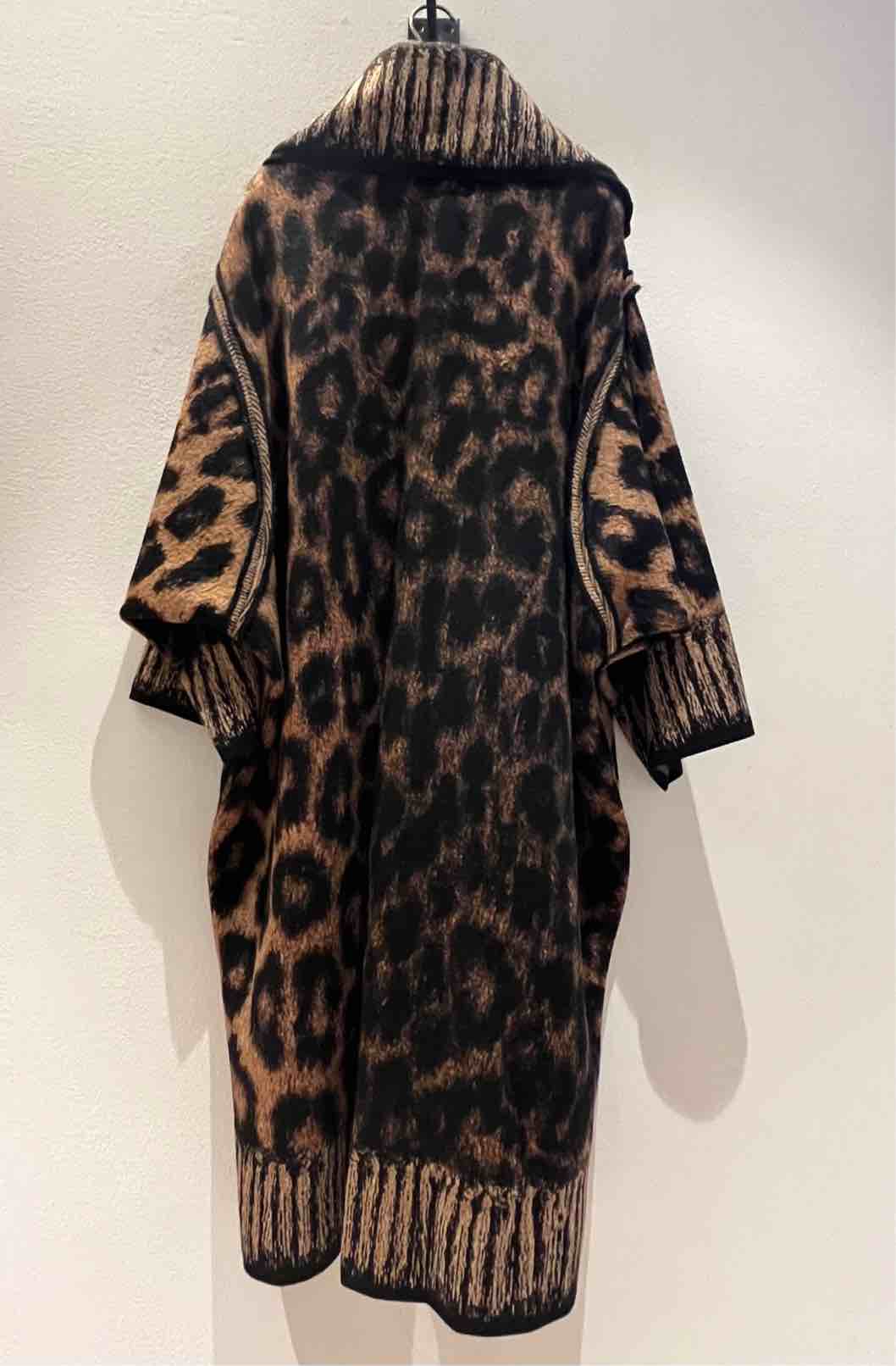 BYE CAPPOTTO ANIMALIER CARAMELLO