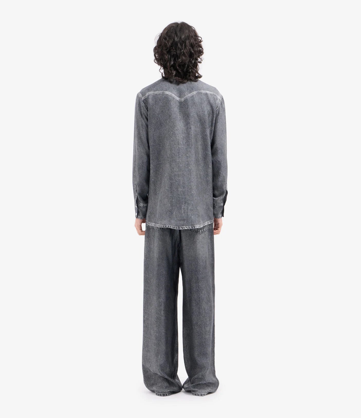 PIERRE-LOUIS MASCIA CAMICIA SETA DENIM