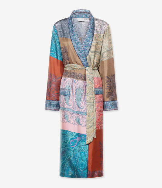 PIERRE-LOUIS MASCIA KIMONO ALOE MULTICOLOR