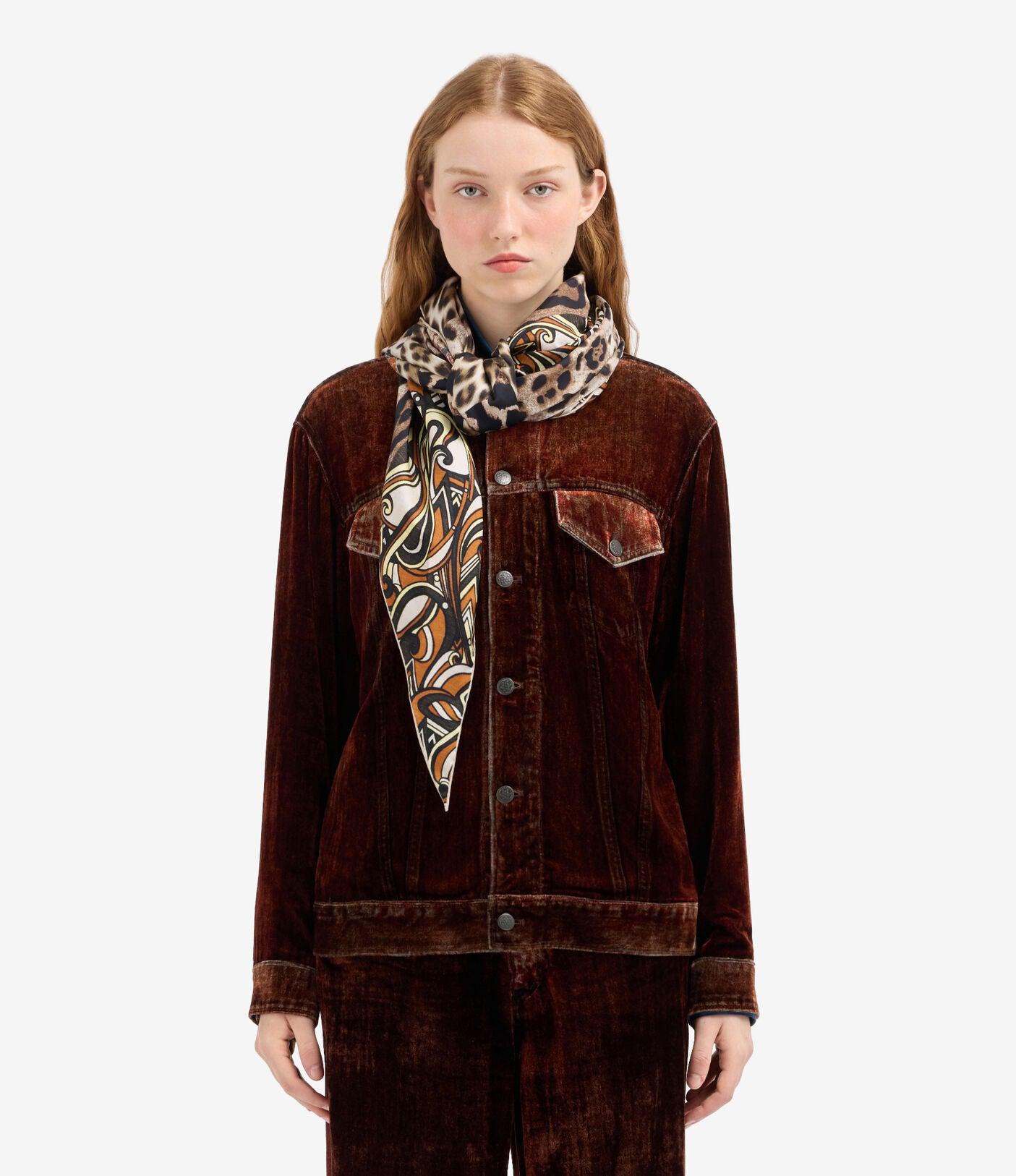 PIERRE-LOUIS MASCIA FOULARD 65X120 ANIMALIER
