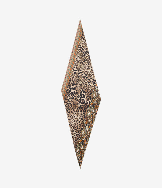PIERRE-LOUIS MASCIA FOULARD 65X120 ANIMALIER