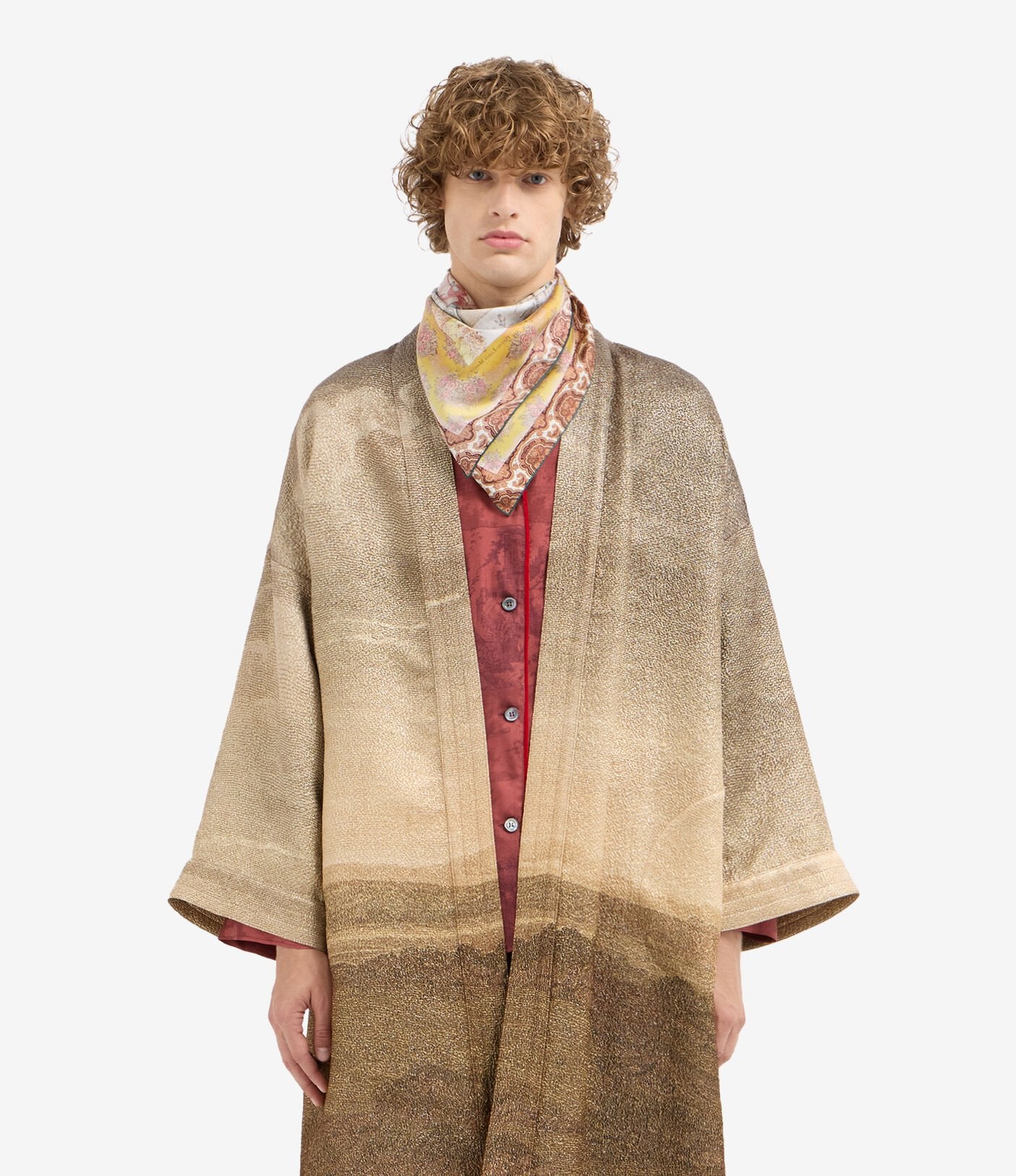 PIERRE-LOUIS MASCIA FOULARD ALOEUX/SW 67x67 OCRA