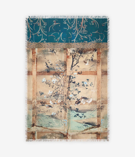 PIERRE-LOUIS MASCIA FOULARD 135X195 TURCHESE
