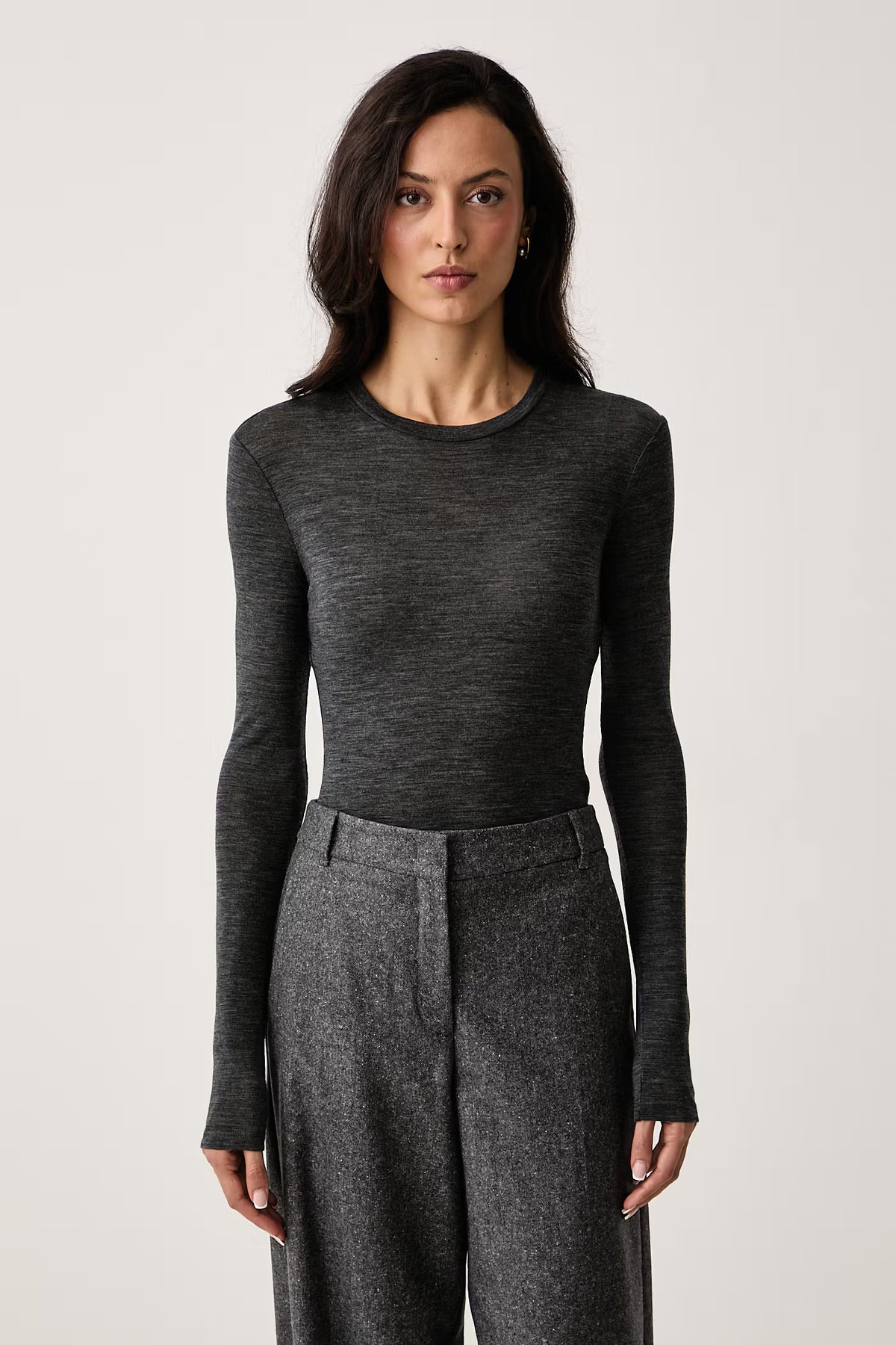 WEEKEND MAX MARA MAGLIA PATTO ANTRACITE