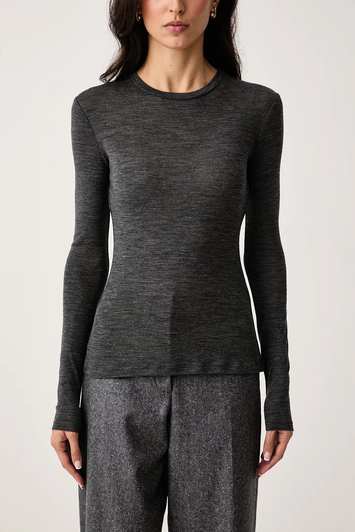 WEEKEND MAX MARA MAGLIA PATTO ANTRACITE