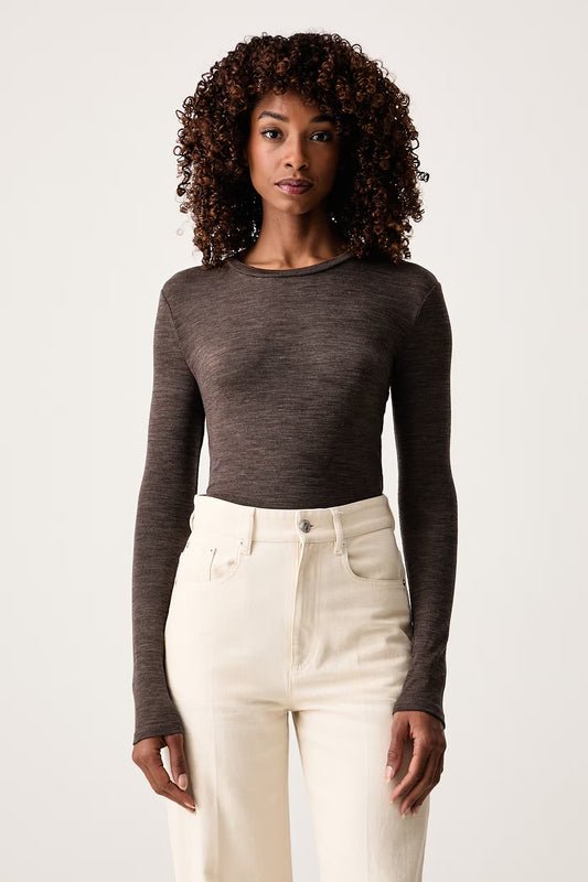 WEEKEND MAX MARA MAGLIA PATTO MARRON GLACE'