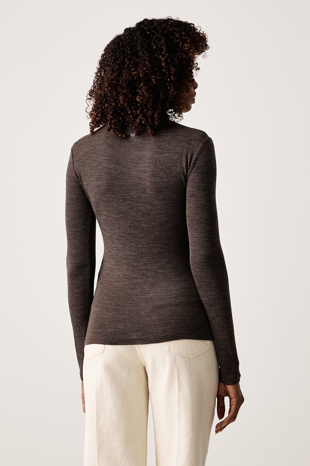 WEEKEND MAX MARA MAGLIA PATTO MARRON GLACE'