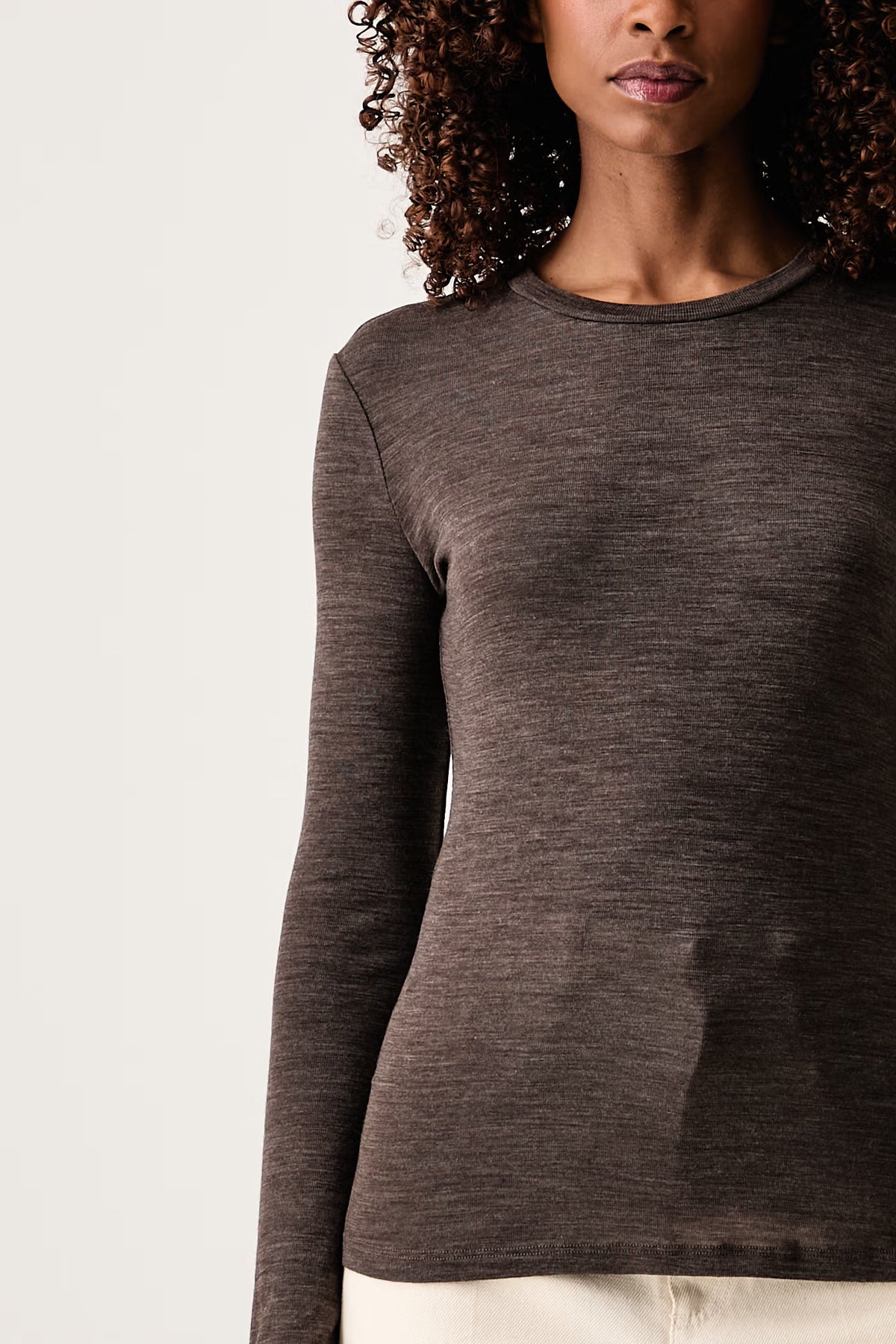 WEEKEND MAX MARA MAGLIA PATTO MARRON GLACE'