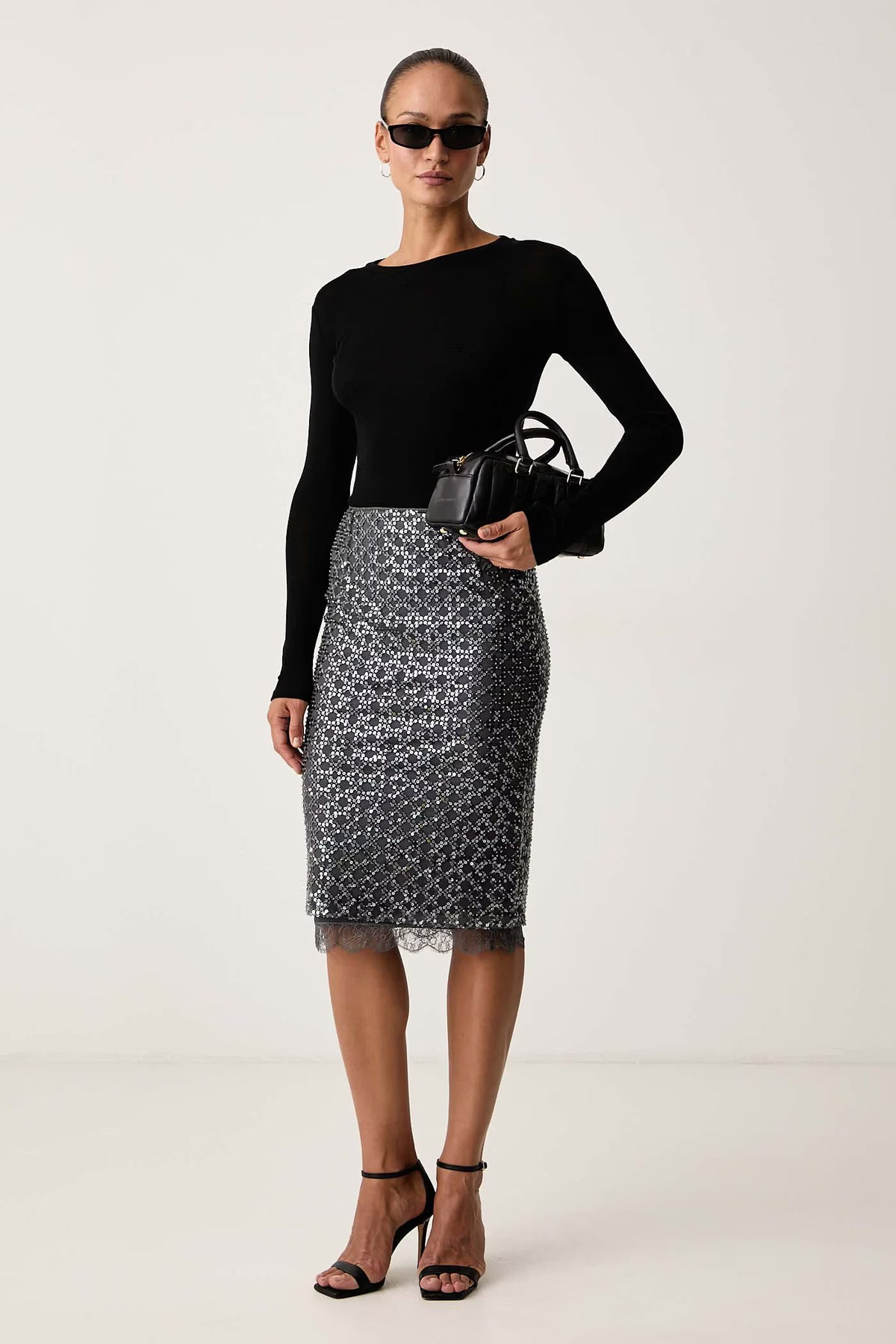 WEEKEND MAX MARA MAGLIA PATTO BLACK