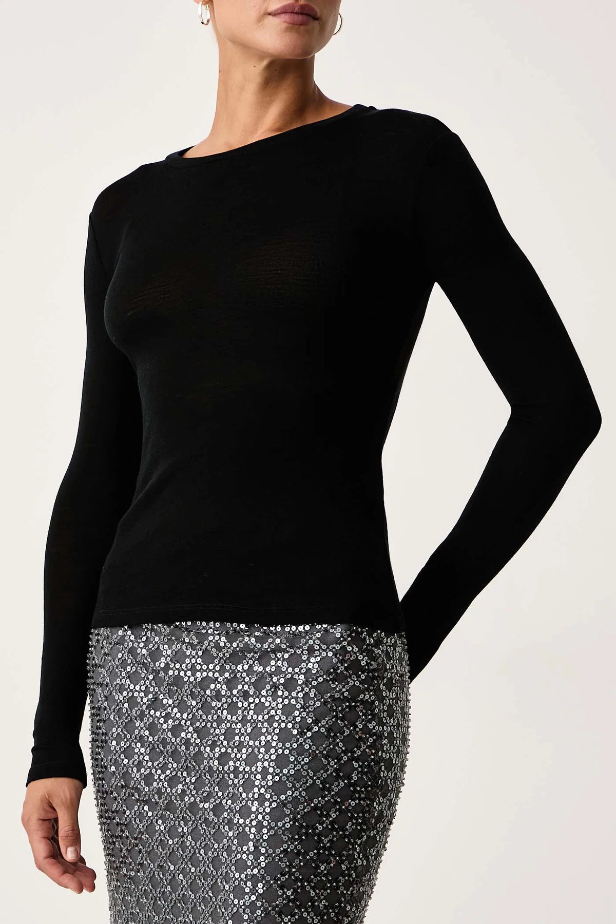 WEEKEND MAX MARA MAGLIA PATTO BLACK