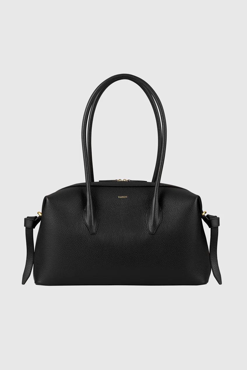 YUZEFI BORSA BRIOCHE DUFFLE PEBBLE BLACK