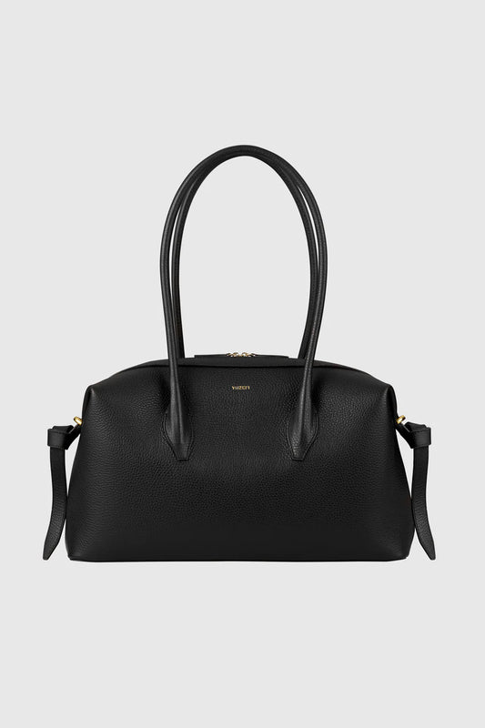 YUZEFI BORSA BRIOCHE DUFFLE PEBBLE BLACK
