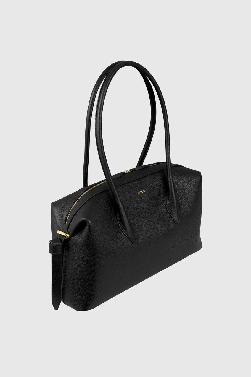 YUZEFI BORSA BRIOCHE DUFFLE PEBBLE BLACK