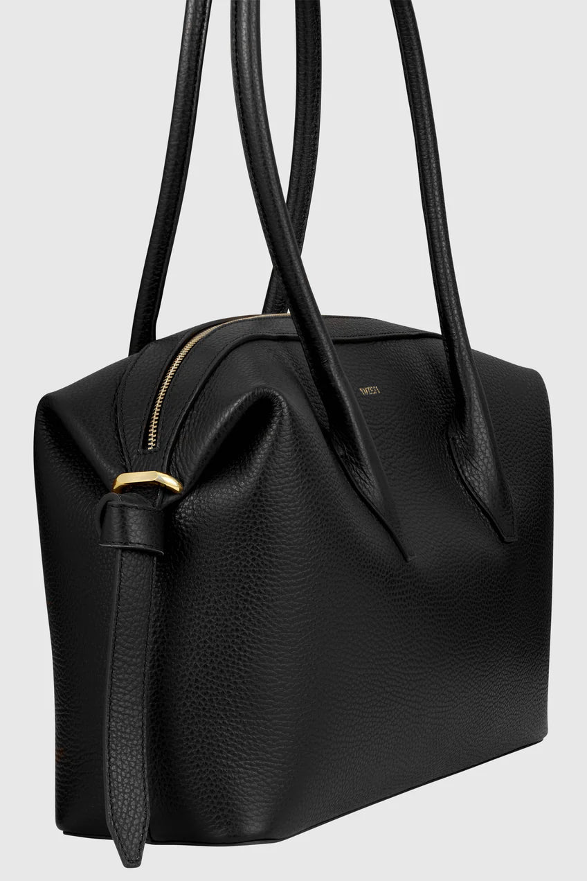 YUZEFI BORSA BRIOCHE DUFFLE PEBBLE BLACK