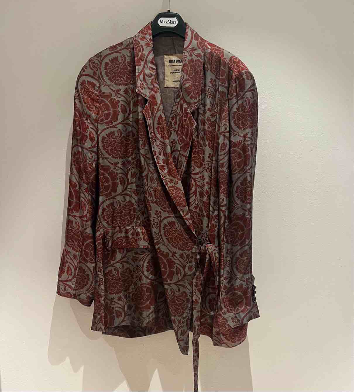 UMA WANG GIACCA KHLOE GREY RED