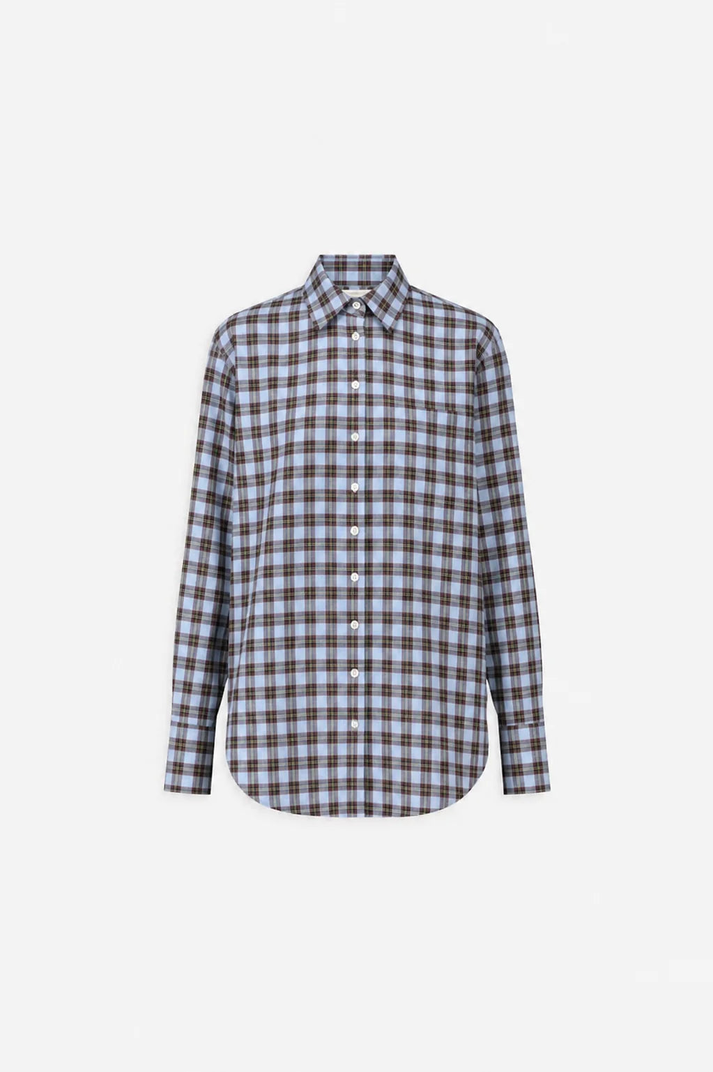 LAURENCE BRAS CAMICIA BABILLE BLUE CHECKS