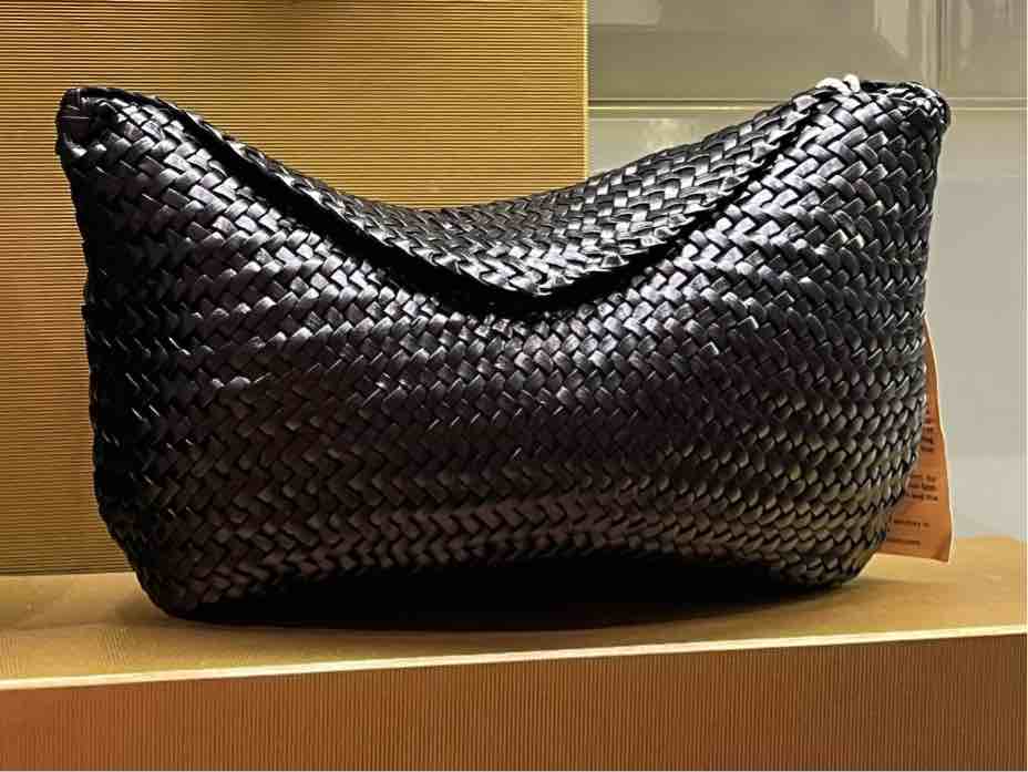 DRAGON DIFFUSION BORSA CORSINA WEAVE BLACK