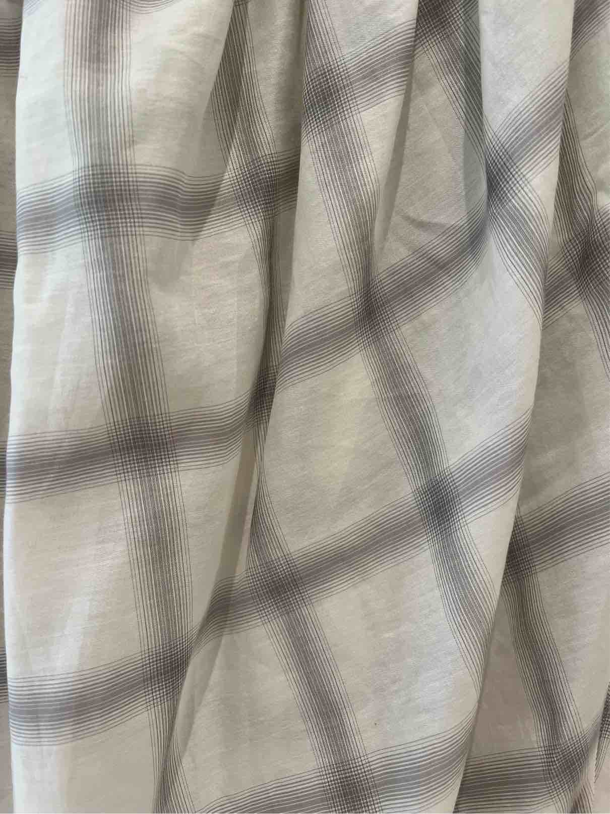 IRO CAMICIA LOUKA CHECK ECRU GREY