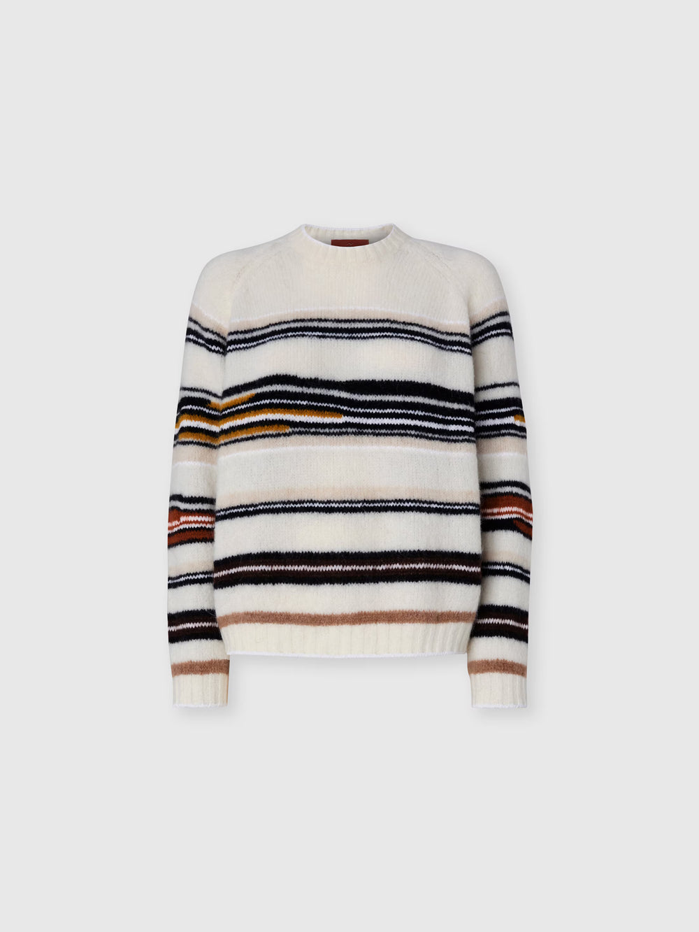 MISSONI MAGLIONE GIROCOLLO A RIGHE MULTICOLOR