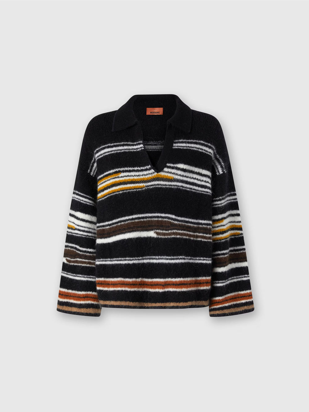 MISSONI MAGLIA POLO  OVERSIZE MULTICOLOR