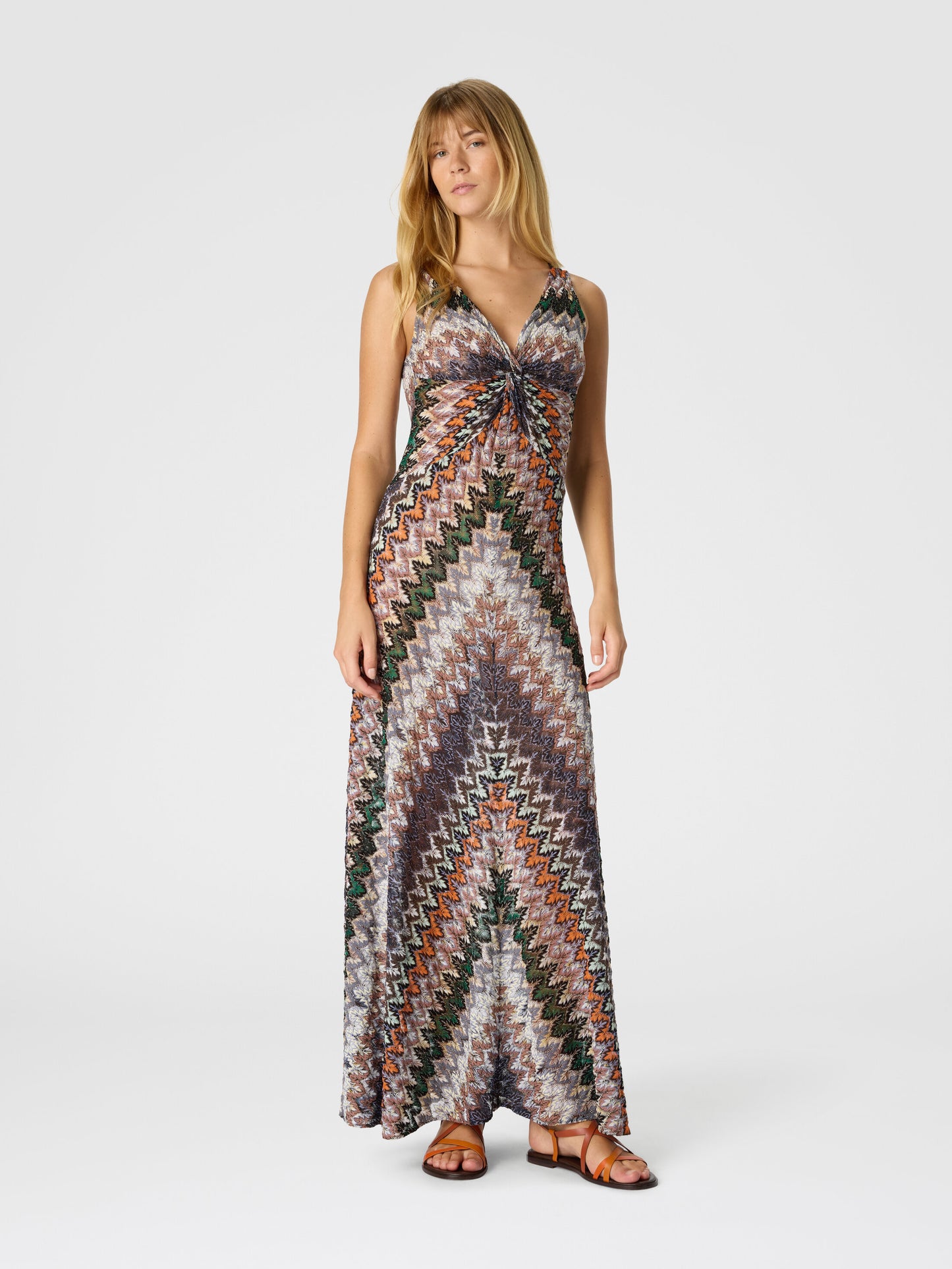 MISSONI ABITO LUNGO SMANICATO ZIG ZAG