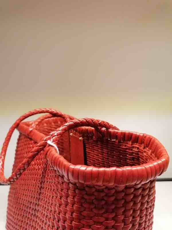 DRAGON DIFFUSION BORSA B-WEAVE SMALL NARANJA